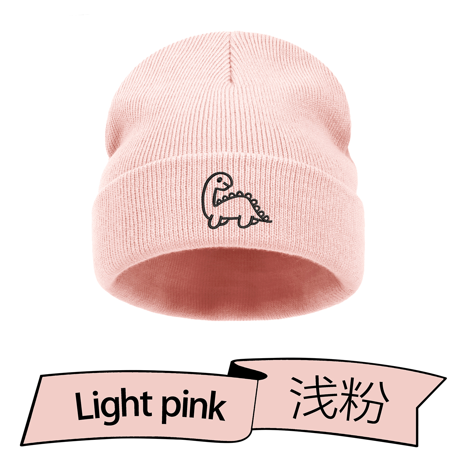 Chapeau de bébé pour enfants, chapeau tricoté brodé pour -né, mignon dinosaure, bonnets pour enfants, garçons et filles, chapeau d'hiver pour la maison