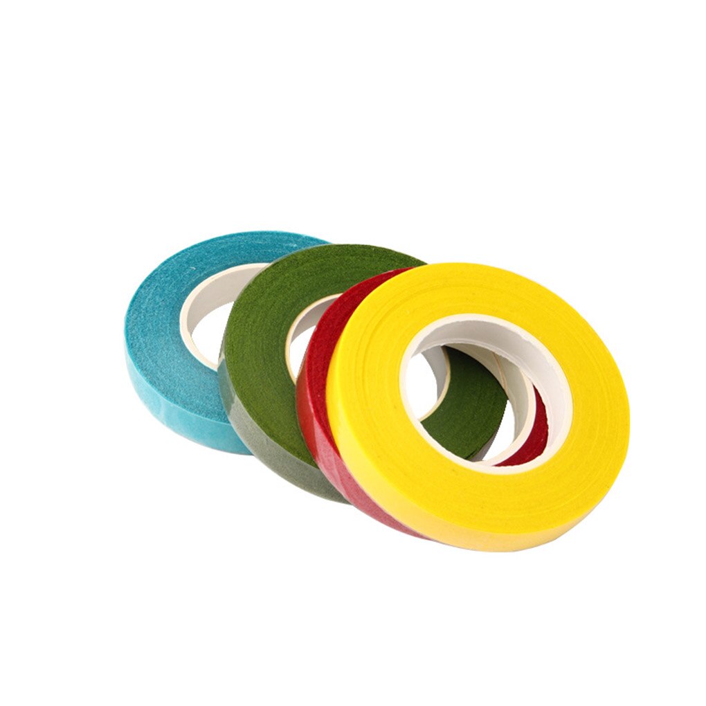 1 Roll Colorful Tape DIY Artificial Flowers Wraps Paper Adhesive Floral Stem Garland Decoration Tape