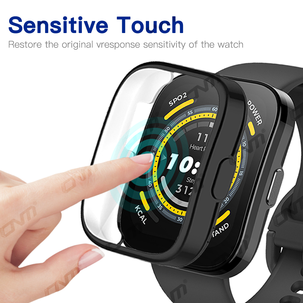 Custodia protettiva per schermo per Amazfit Bip 5 copertura completa paraurti custodia protettiva in TPU morbido per accessori Amazfit Bip5