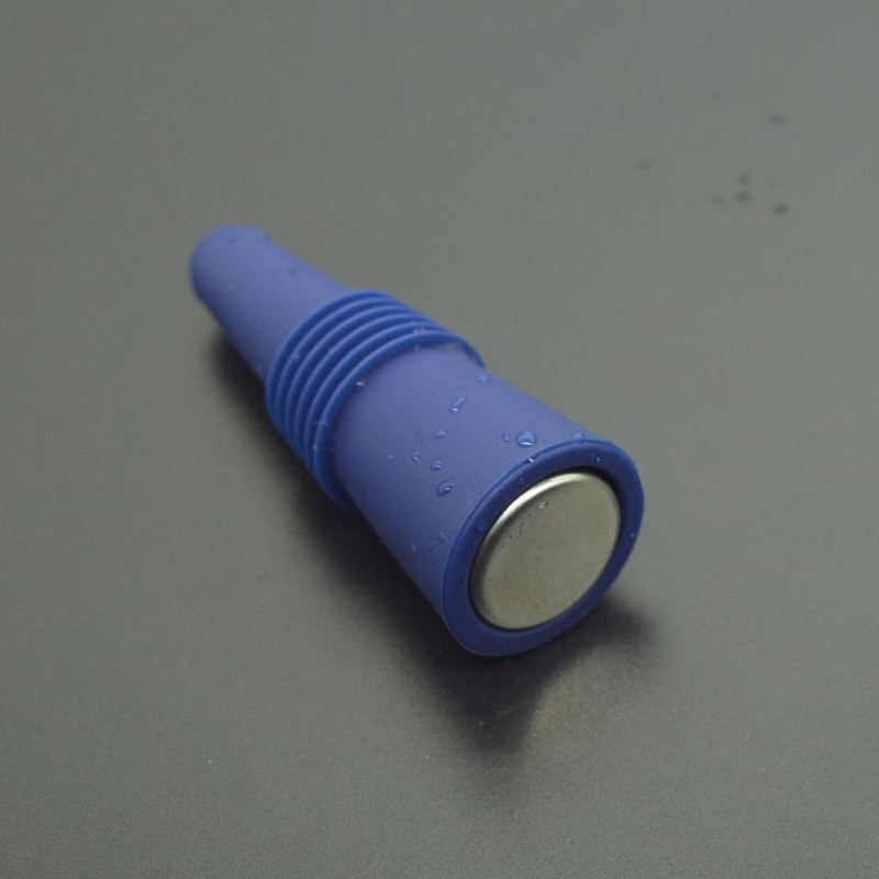 Farverig vinprop i rustfrit stål silikone øl vin korkprop flaskedæksel opbevaring drejelåg stik genanvendelig vakuumforseglet  d5