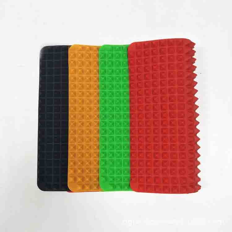 1pc pyramide bageform 4 farve nonstick silikone bagemåtter puder forme madlavningsmåtte ovn bageplade køkkenredskaber: Orange