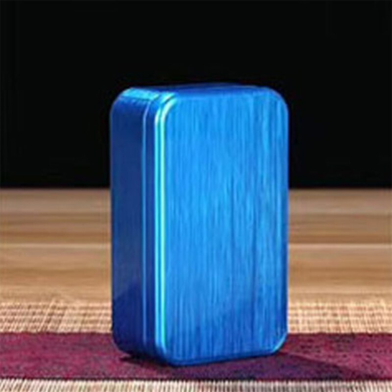 1PC Packaging Custom Food Grade Tin Can Black Metal Square Boxes Aluminum Tea Tin Box: BL