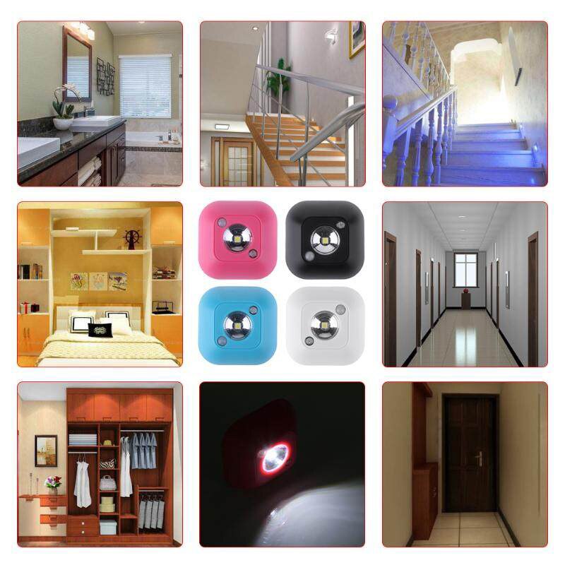 Mini LED Light With Motion Sensor Night Lamp Novelty Light Control Wireless Infrared Motion For Bedroom Hallway