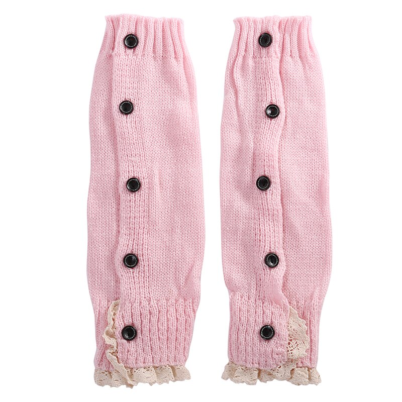 kleinkind Kleinkind Mädchen Gestrickte Beinlinge häkeln Spitze Geschmack trimmen Aufladungs-stulpen Toppers Winter Warme Socken Prinzessin Neue: Rosa
