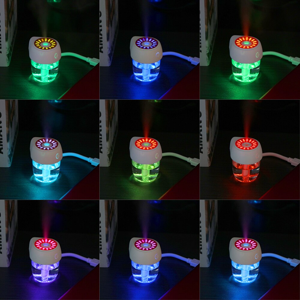 Onever bærbar 85ml usb bil diffusor tåke luftfukter diffusor ultralyd usb bil luft oppfriskning hjemme auto mini bil luftfuktere