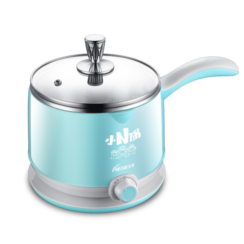 Multi-function Electric Cooker 1.5L Electric Skillet Pot Cooking Noodle Pot Student Mini Split Steaming Stew Pot 220V
