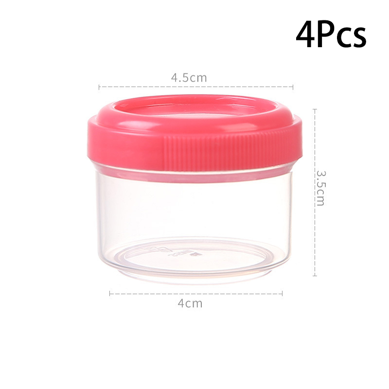 Mini botella dispensadora de condimentos, caja de salsa portátil, aderezo para ensalada de ketchup, contenedor de condimentos, accesorios para fiambrera Bento, 4 Uds.
