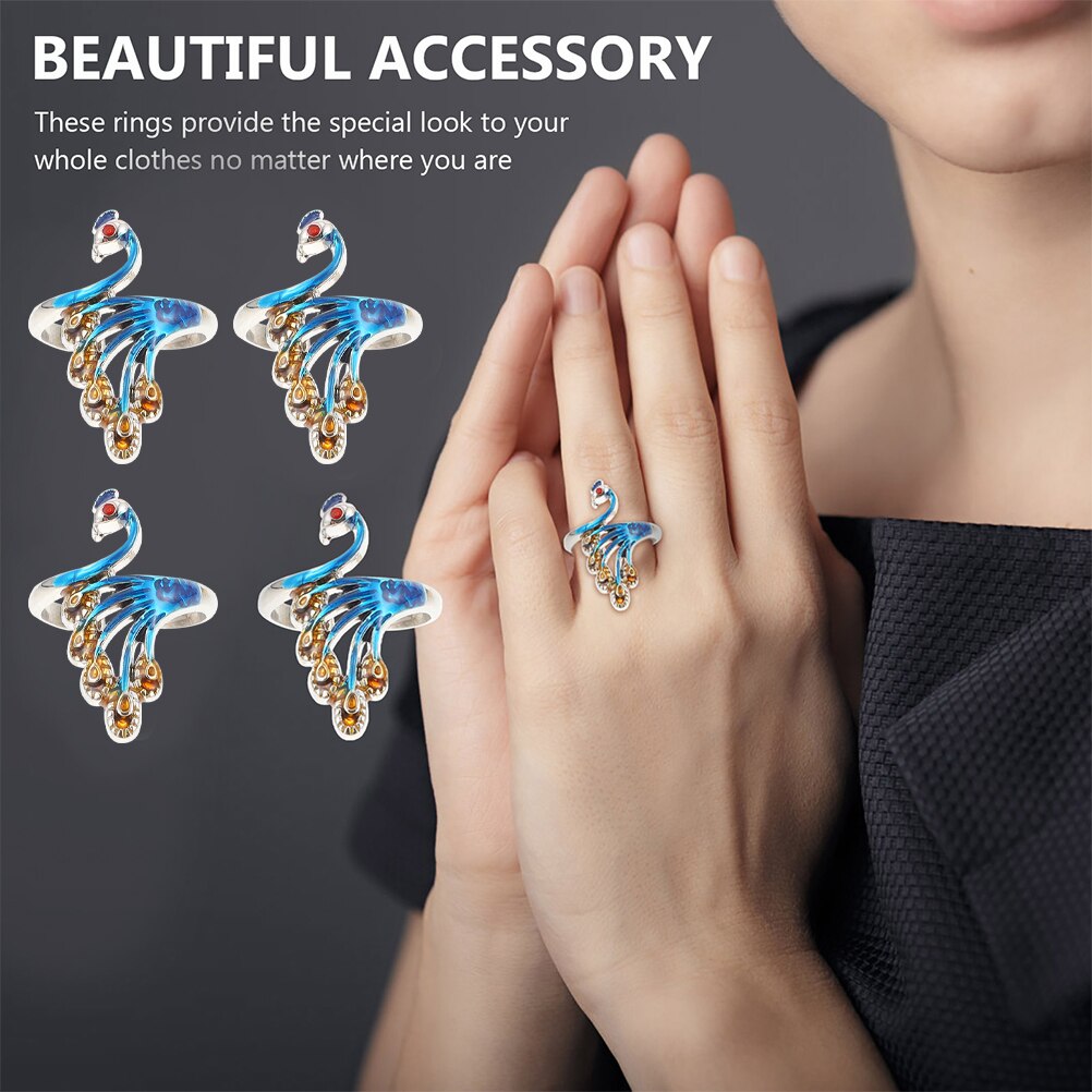 5pz anelli per maglieria anelli intrecciati semplici anelli aperti anello per dito ornamento