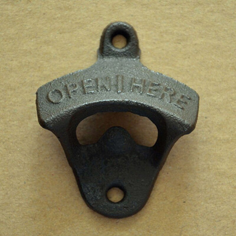 1 pc stary rustykalny żelazny otwieracz piwa butelka otwieracz ścienny wiszący antyczny styl rdzy bar pub piwa butelka kuchnia przydatne narzędzie