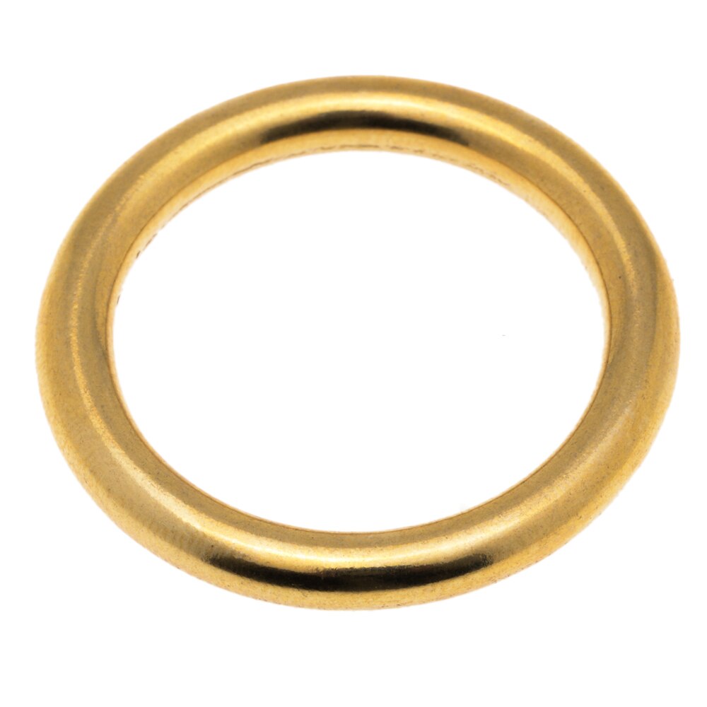 Sømløs kobber ring ring ring solid kobber kobber sømløs cirkel læder tilbehør kobber omgange kobber ring: 25mm