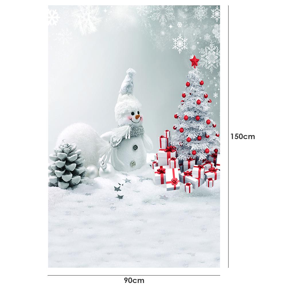 0.9 x 1.5m jul bakgrundsduk bildduk fest snöflinga träd fotostudio tyg dekoration tillbehör
