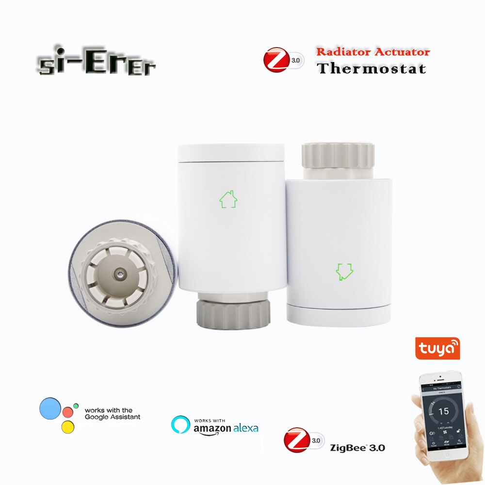 Válvula termostática reguladora de suelo Zigbee 3,0, TUYA con radiador de control programable, funciona con Google home