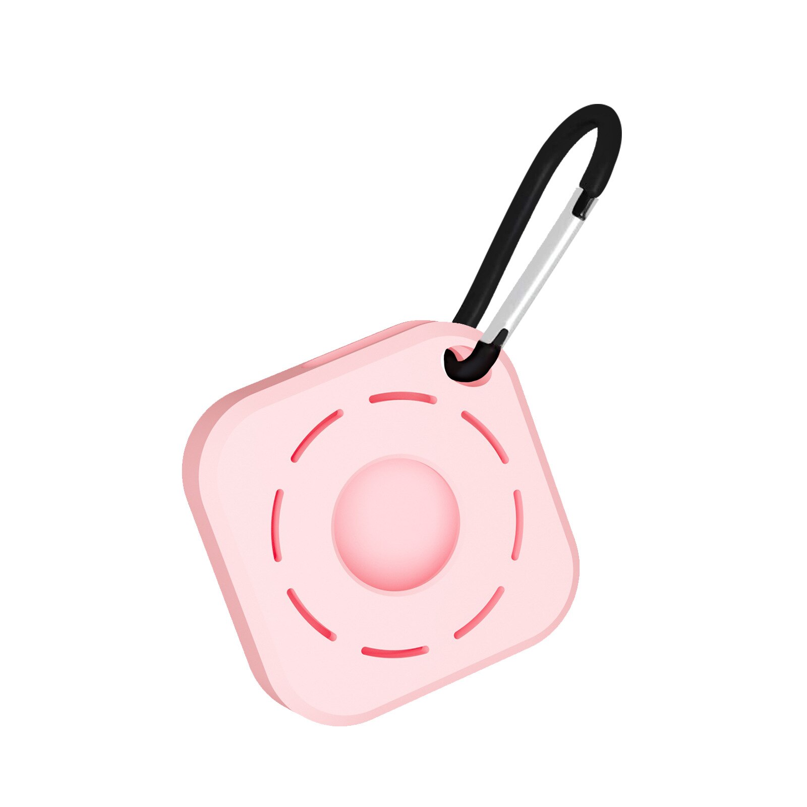 Voor Apple Airtags Siliconen Beschermhoes Voor Apple Locator Tracker Anti-Verloren Beschermende: Roze
