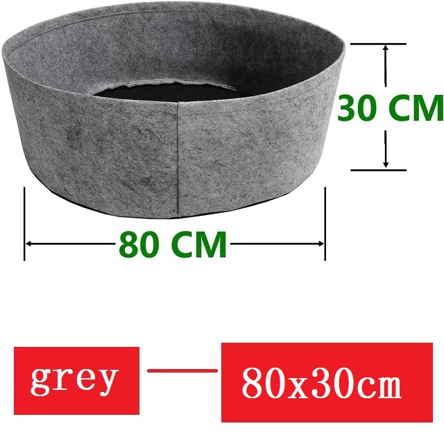 Round Garden Bed, Deep Soil Planting Container Grow Bags Durable Felt Fabric Planter Pot for Plants,Vegetables,Flowers, Herbs: PURPLE