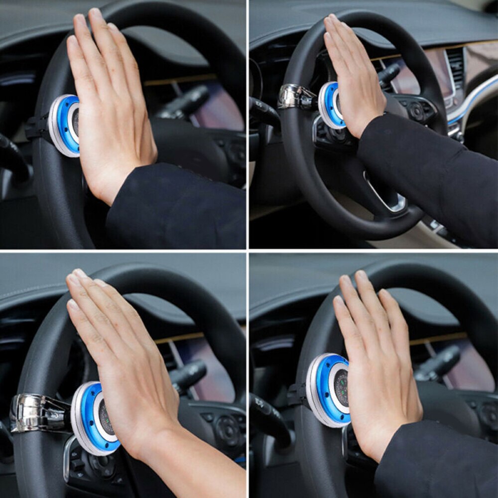 Accessory Steering Wheel Knob Blue Handle Replacement Spinner Universal