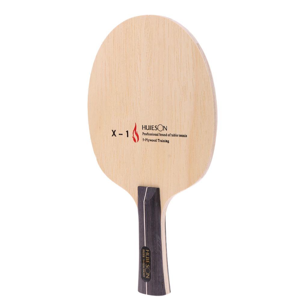 Raquette de Ping-Pong en bois pur Perfeclan Premium Shakehand/longue poignée pour les débutants