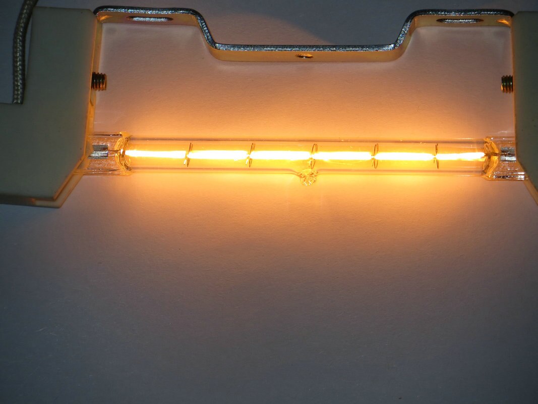 10pcs Glass Tube Halogen Light Bulb 110-120V 300W 300 Watt J Type T3 118mm R7s Halogen Blub