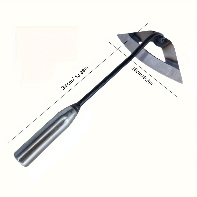 Premium All-Steel Hardened Hollow Hoe - Handheld Weeding Rake Durable and Rust-Resistant, Ideal for Vegetable Gardens