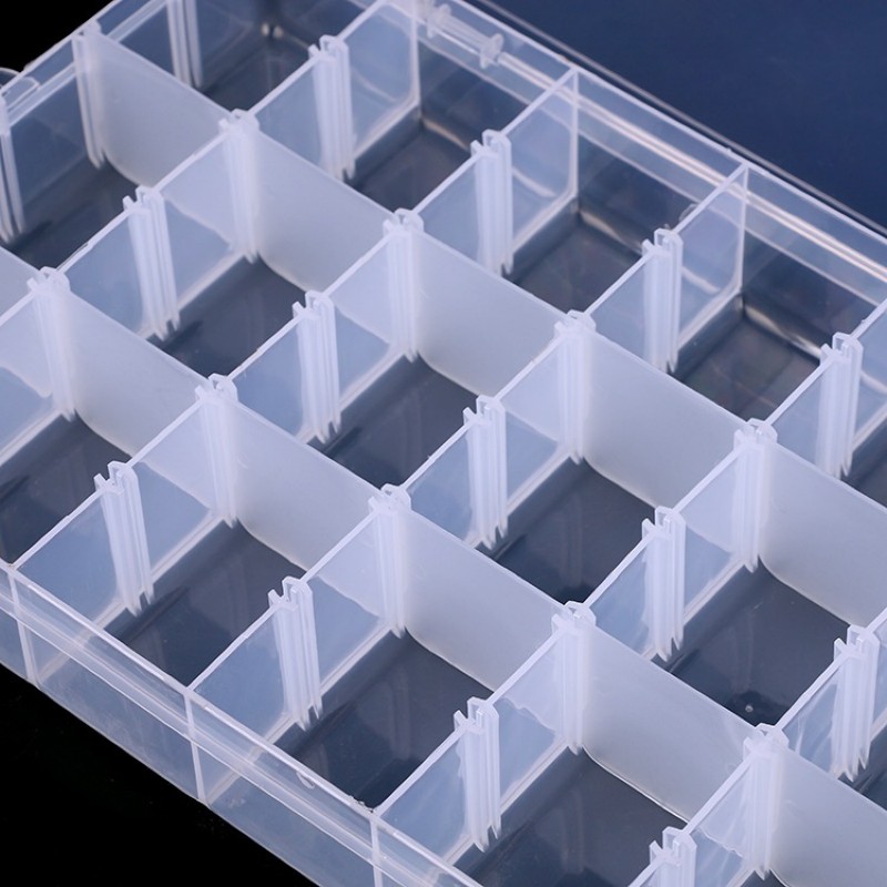 18 Grid Plastic Storage Box Case large size Home Jewellery Container Hardware Tools Kits Can Be Split Storage Box