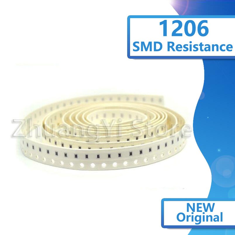 100 stk 1206 smd 1/2w chip motstand motstander 39k 43k 47k 51k 56k 62k 68k 75k 82k 91k 100k 110k 120k 130k 150k 160k