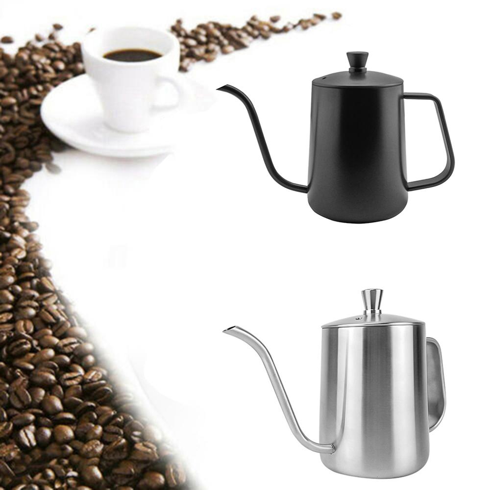 Long Narrow Spout Goosenec Coffee Kettle Pot Stainless Steel For Coffee Maker