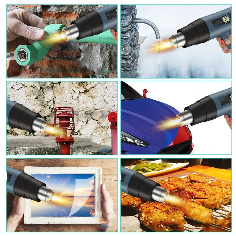 Multifunctional Heat Gun Variable Temperature Advanced Electric Air Gun Power Tool Industrial Electric Air Gun