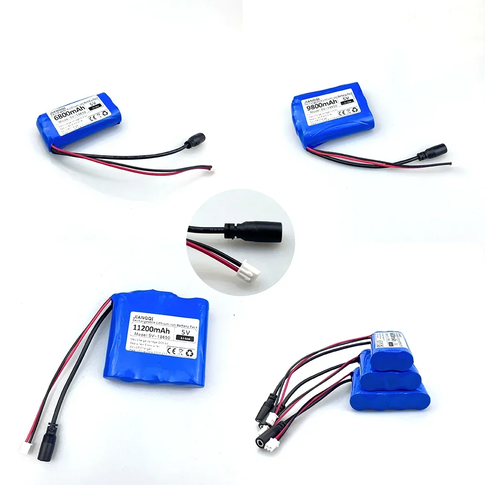 5V 18650 Lithium Battery 1s2p 1s3p 1s4p for Microcontroller LED Outdoor Light Bluetooth Speaker Audio Backup Power Supply