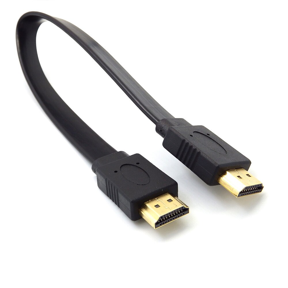 HDMI-compatible Cable Full HD Short HDMI Male to Male Plug Flat Cable Cord for Audio Video HDTV TV PS3 0.3M 0.5M 1M