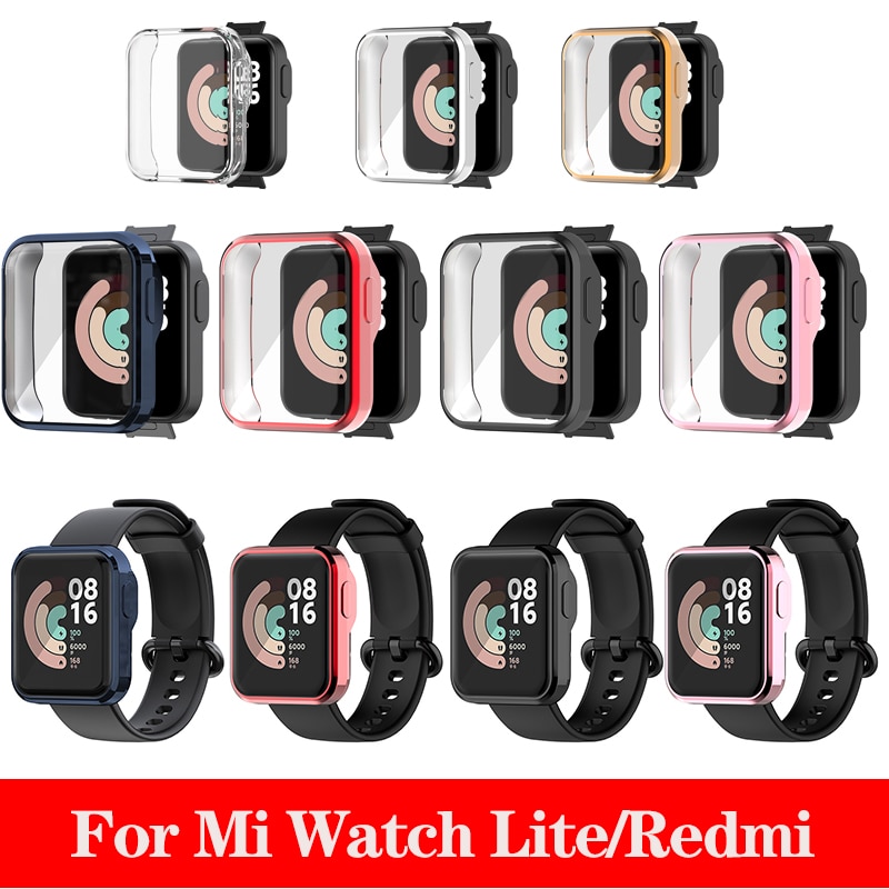 Uhr Abdeckung Für Mi Uhr Lite/Rot mi 43,5mm 37mm Screen Protector Smart Uhr Zubehör Für Mi uhr Rot mi TPU Anti-Fall