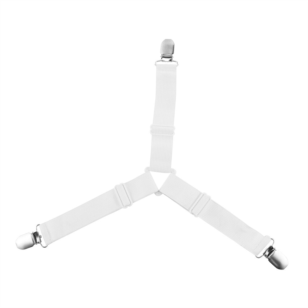 4 pièces couverture élastique couvertures pinces support drap de lit pince Triangle antidérapant ceinture attache attaches fixation pince Home Living