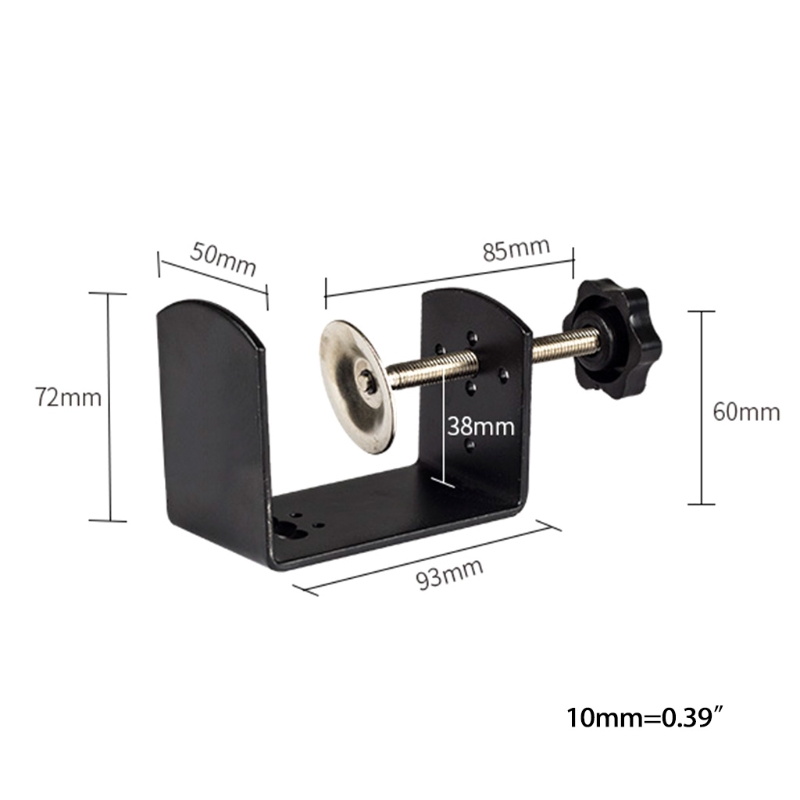 Universele C Vorm Tafel Mount Klem Voor Fittings Metalen Bureau Clip Slang Microfoon Stand Base Aluminium Mount Houder