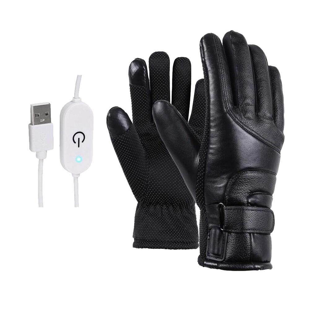 1 paio di guanti da riscaldamento elettrici per motociclette invernali guanti caldi guanti da riscaldamento termici a temperatura costante USB ad alto calore: Picture 2