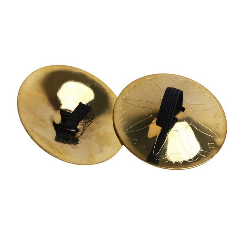2 st/lot musikinstrument magdans indisk mässing finger cymbaler mellanöstern slagverk cymbaler rekvisita slagverk instrument