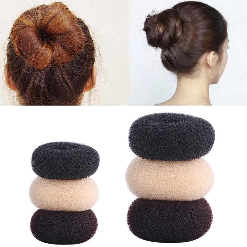 3 Farben elegante Haar Brötchen Donut Schaum Schwamm einfach großen Ring Haars tyling Werkzeuge Frisur Haarschmuck für Mädchen Frauen