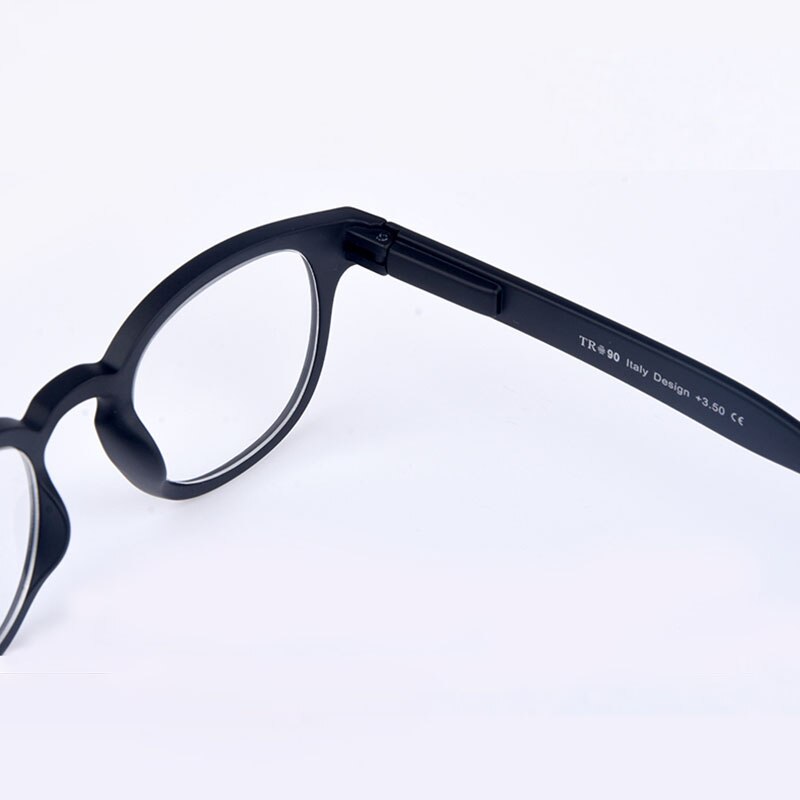 Guanhao klassieke zwarte retro-stijl leesbril met ronde leesbril, heren en dames, unisex, dioptrie presbyopie bril