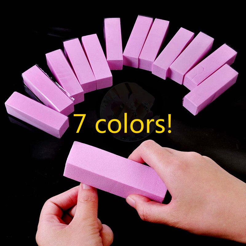 Neglebuffere neglesvamp slibeklods form neglefil til uv gel neglebufferblok pedicure slibning neglekunstværktøj