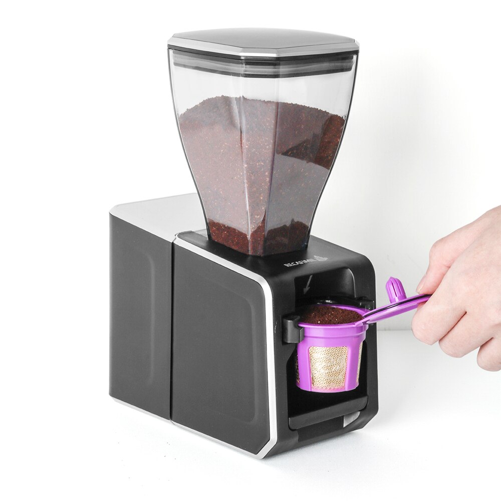 Pulverfyldemaskine kaffepulverfyldstof til k-kop kaffekapsel pulver dispenser kaffe pulver beholder køkkenværktøj