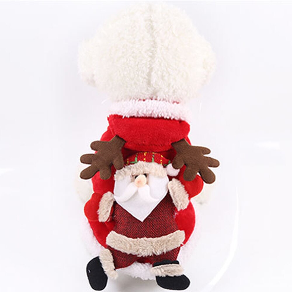 Noël chien chat Costumes drôle père noël Costume pour petits chiens hiver chiot vêtements pour animaux de compagnie Chihuahua carlin