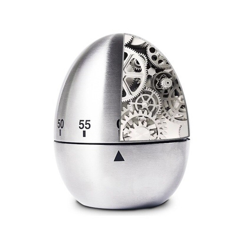 Kitchen Mechanical Timer Egg-shaped Timer, 60-minute Student Timer Baking Cooking Reminder Reloj Cocina Temporizador