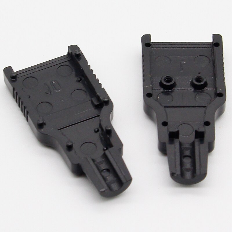 Imc 10Pcs Type A Male Usb 4 Pin Plug Socket Connector Met Zwarte Plastic Cover