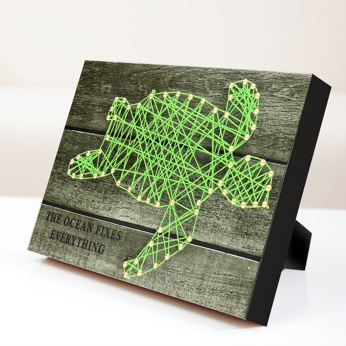 DIY String Art Kit String Art On Board Sea-Turtle Pattern 3D DIY Nails String Art Kits