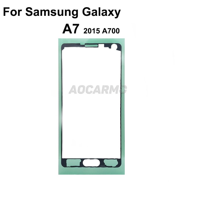 Aocarmo robić Samsung galaktyka A7 (2015) A700 A8 (2015) A800 taśma klejąca ekran samoprzylepna LCD przednia naklejka: A7 (2015) A700