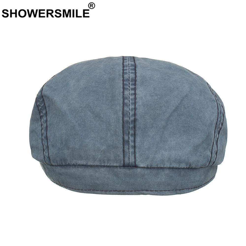 Bonnet plat noir pour hommes et femmes, béret décontracté en coton, couleur unie, 2022