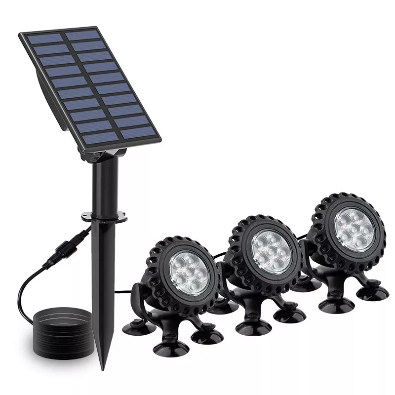 3/5LEDS Solar Vijver Licht IP68 Waterdichte RGB Onderwater Zwembad Lamp Kleur Veranderende Tuin Aquarium Aquarium decor Solar Spotlight: Blauw