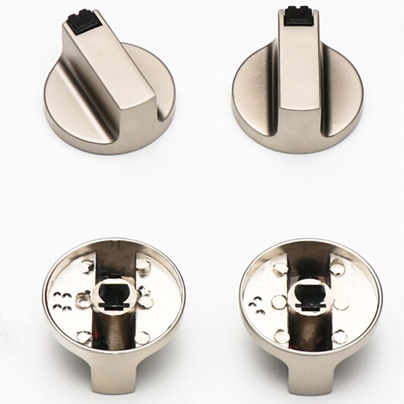 2 pz interruttori rotanti manopola rotonda 6mm fornello a gas bruciatore forno parti della cucina maniglie per stufa a gas serrature pentole
