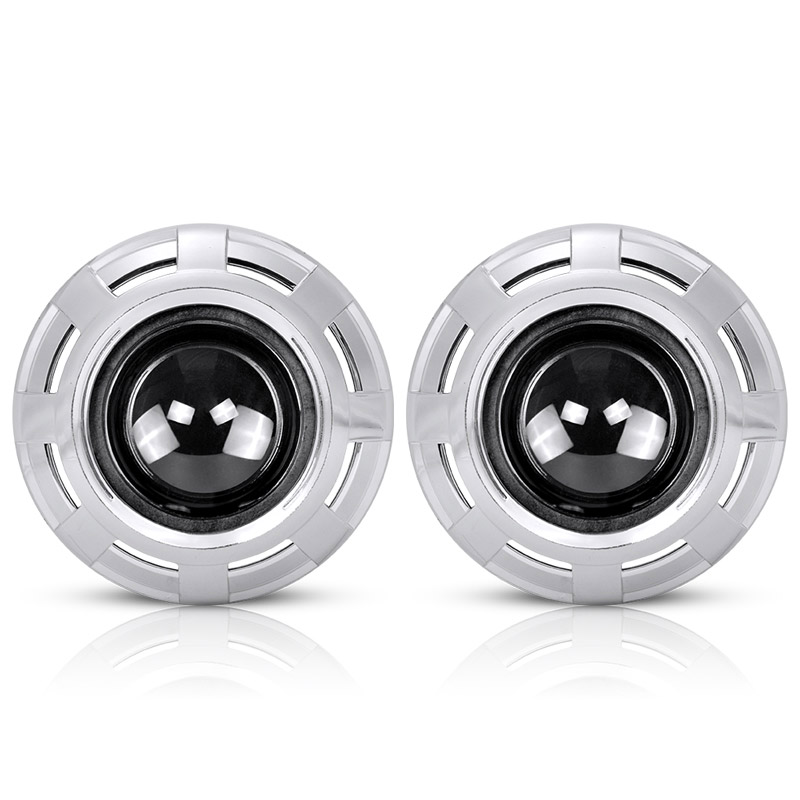 3.0 2.5 Inch Projector Lens Mask Headlight Projector Lenses Shroud For Koito Q5 Hella 3R G5 Bi-Xenon Headlights Lens Masks Refit