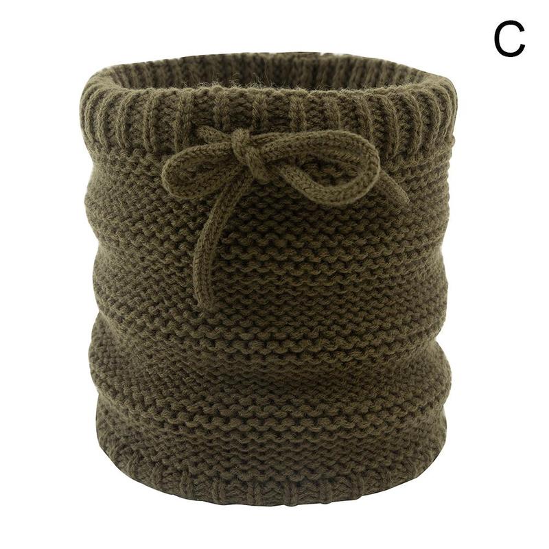 Winter Bib Warm Scarf For Knitted Solid Color Cotton Women Scarf Neck Scarves Comfortable Soft High Knitting Qualit O0Y2: C