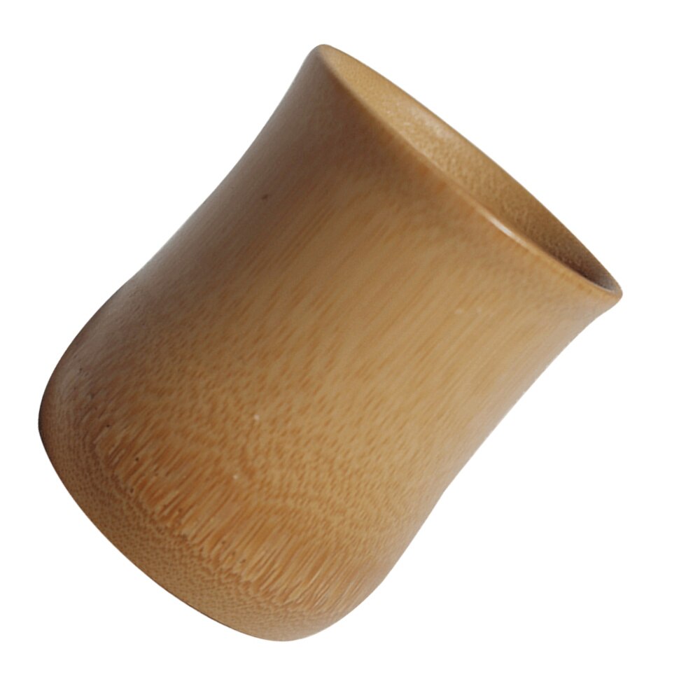 2PCS Bamboo Water Cup Multi-purpose Bamboo Cup Eco-friendly Bamboo Cup Thick Plain Bamboo Tube Carbonized Bamboo Mug: As Shown 1