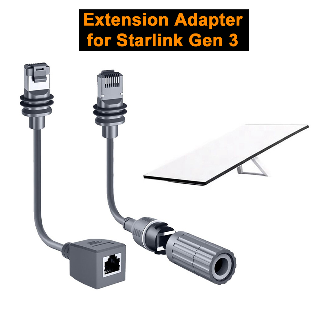 Adaptador de extensão para starlink gen 3 v3 ethernet cabo adaptador rj45 conversor 26awg 1200mbps cabo para starlink gen 3 acessórios