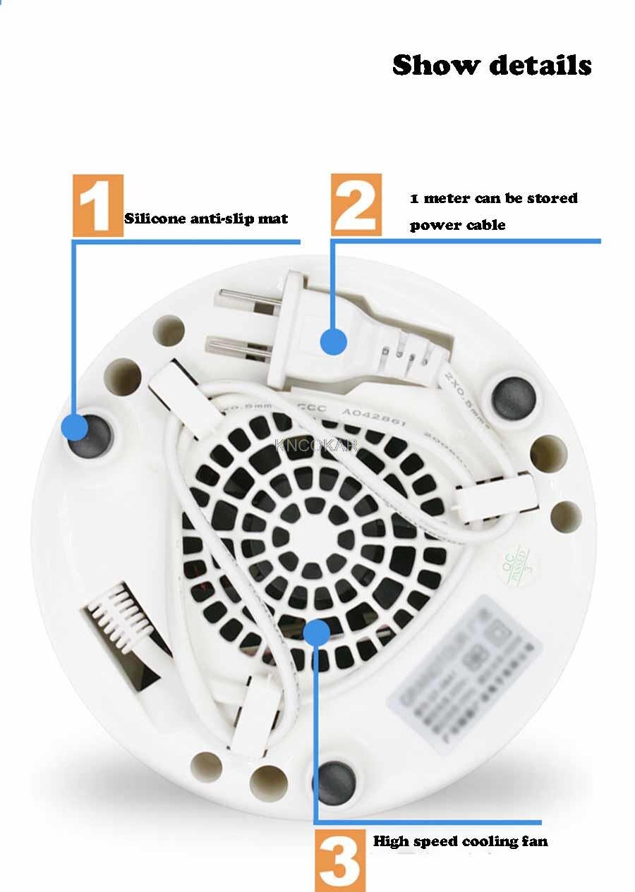 Mini cocinas de inducción portátiles para el hogar, oficina, dormitorio, 800W, horno electromagnético con un clic, potD403